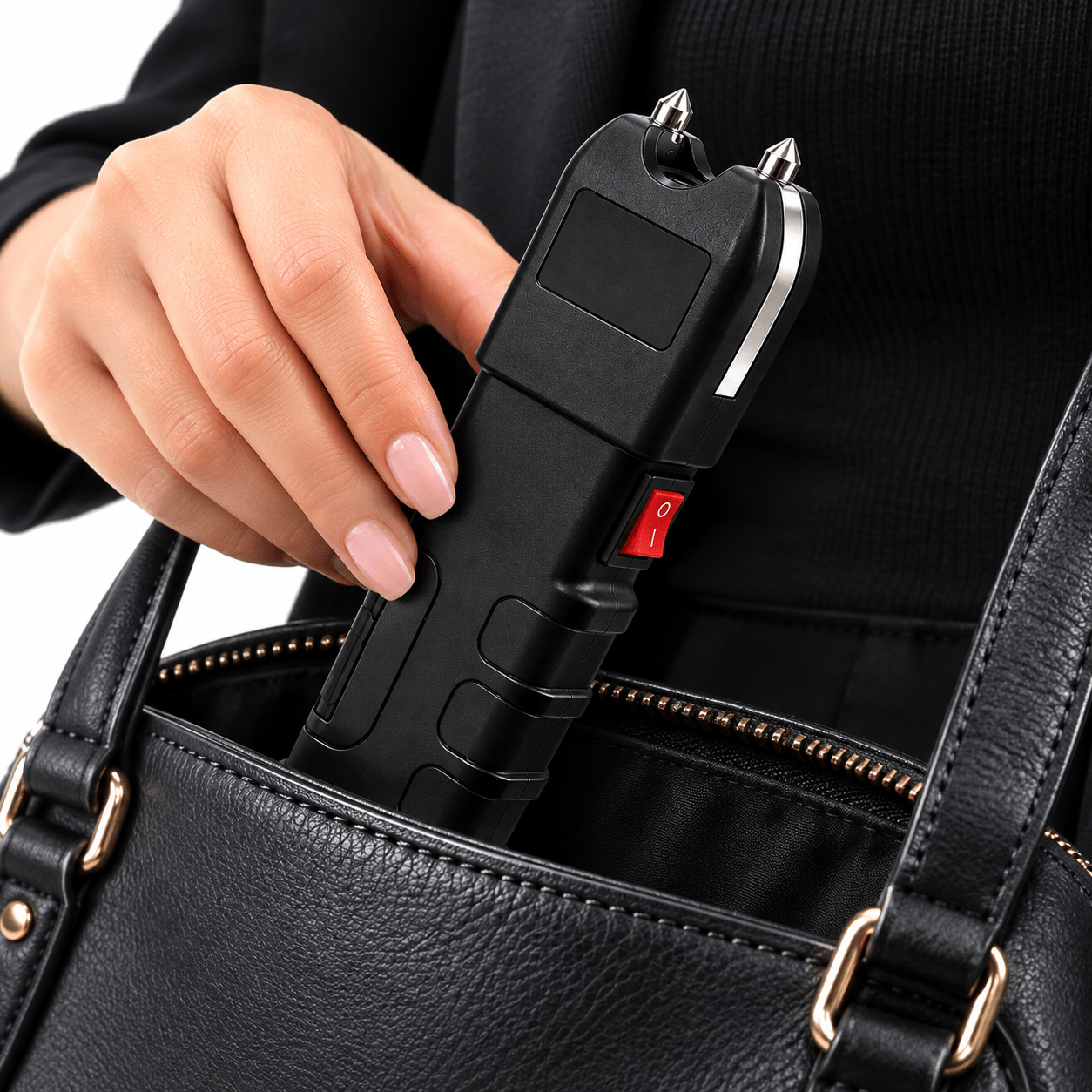 Kit 2 unidades Lanterna Taser com Led para Segurança Pessoal