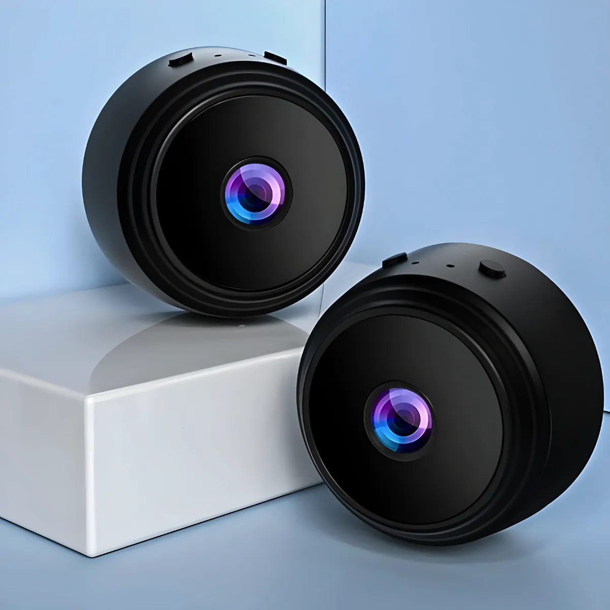 Kit 3 Mini Câmera Espiã A9 Wifi com Sensor e Visão Noturna