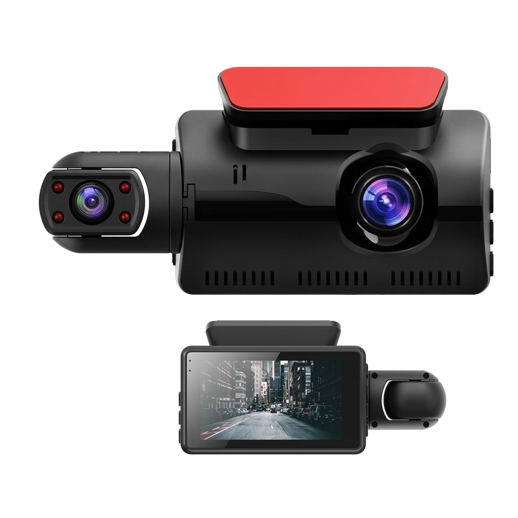 Câmera Retrovisor Veicular Dual Full HD Frontal e Interna