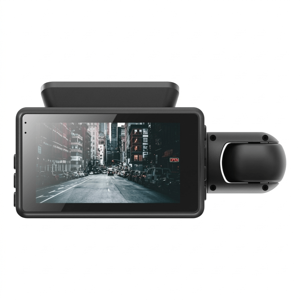 Câmera Retrovisor Veicular Dual Full HD Frontal e Interna
