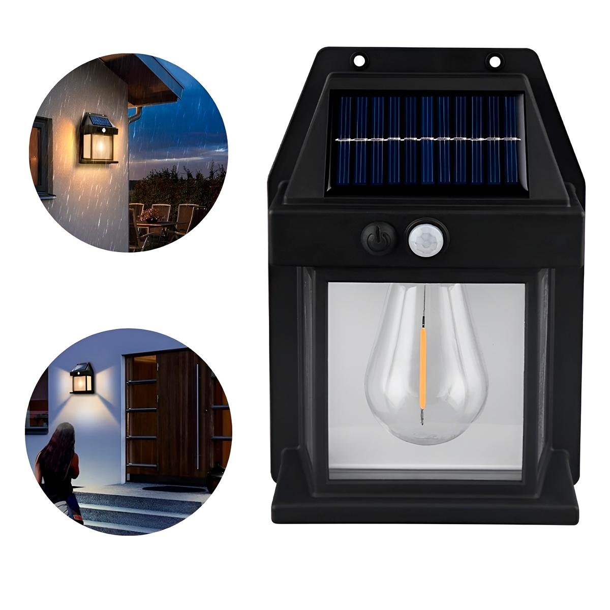 Kit 2 Luminária Estilo Arandela Iluminação Externa Led Solar