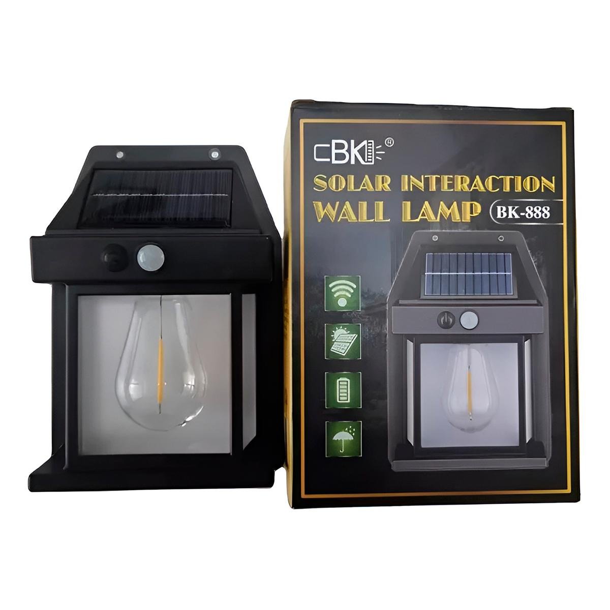 Kit 2 Luminária Estilo Arandela Iluminação Externa Led Solar