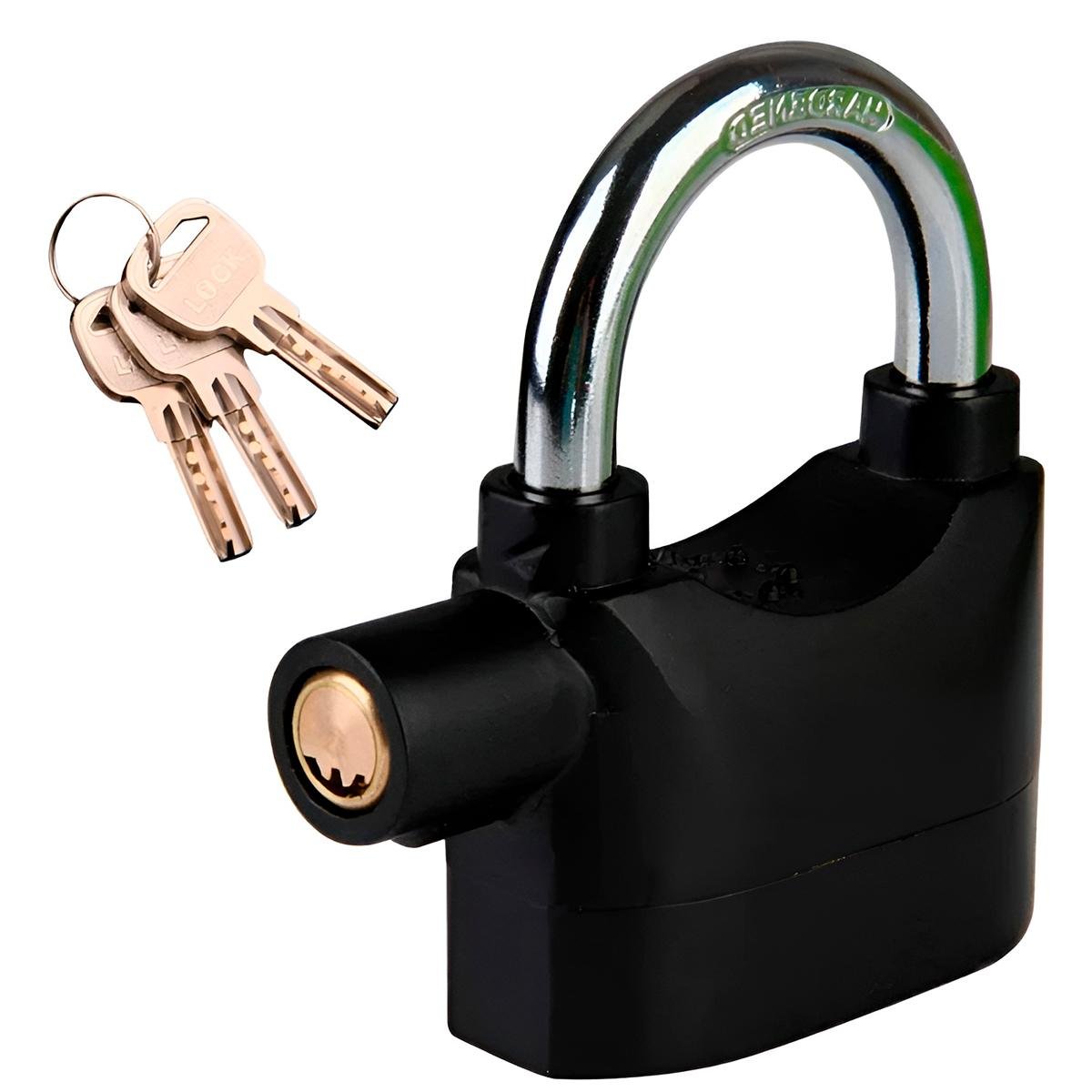 Cadeado Alarme Anti Furto Sensor Sonoro Resistente