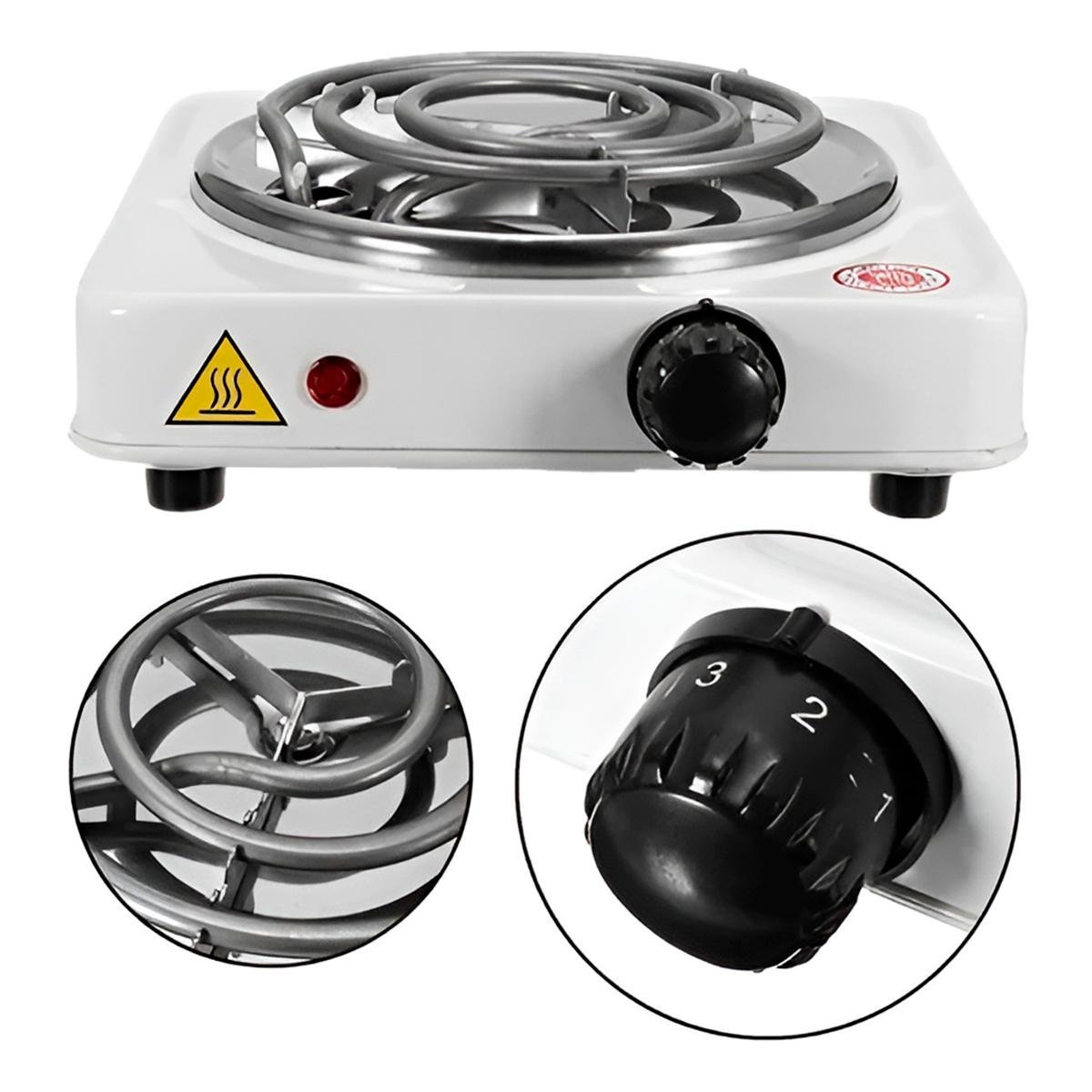 Fogão Fogareiro Elétrico Portátil 110V 1 Boca Camping