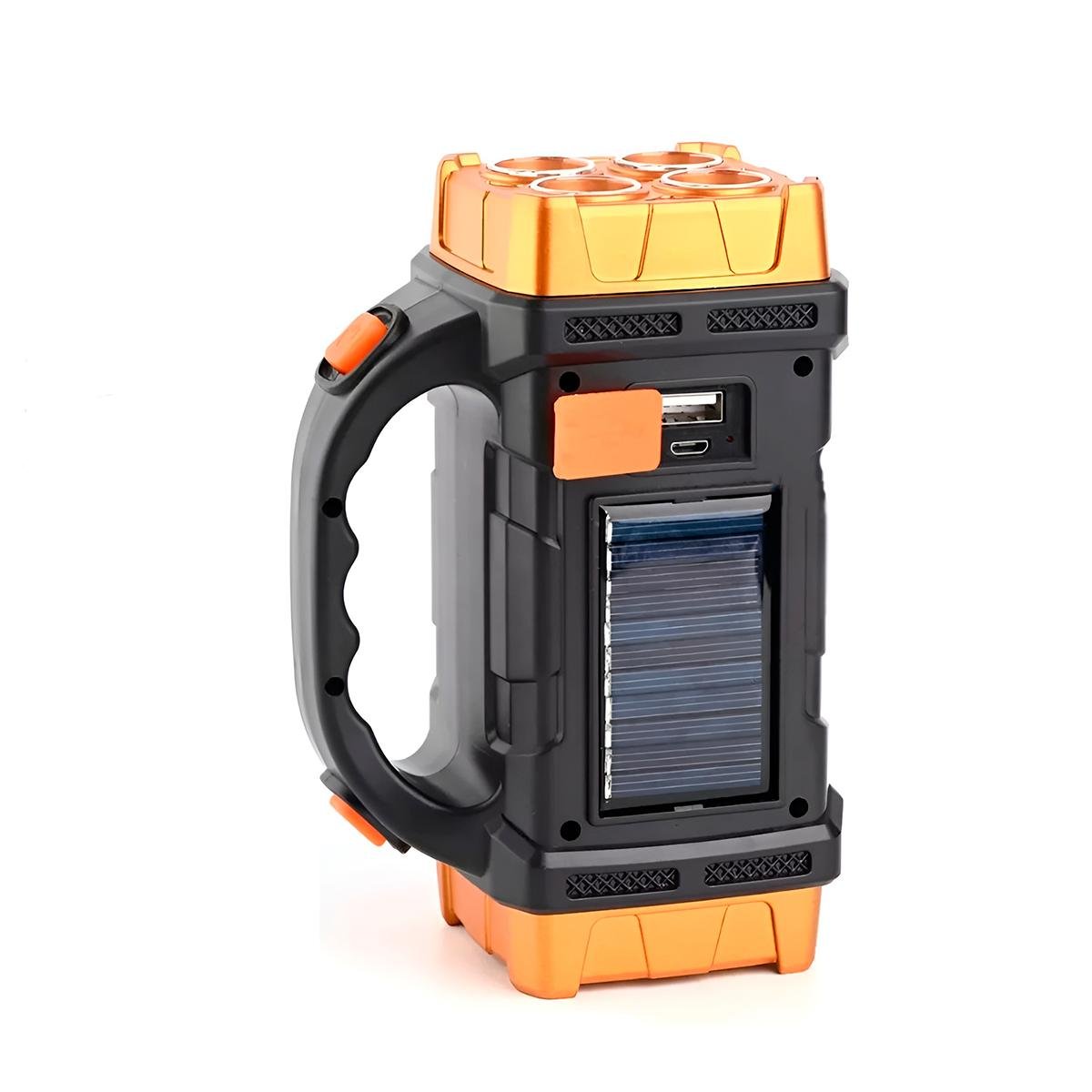 Lanterna Led Recarregável Holofote USB Energia Solar