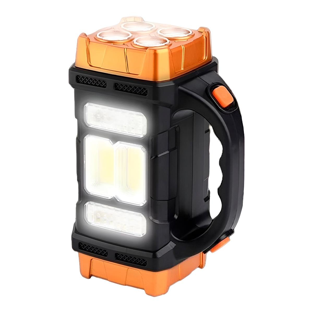 Lanterna Led Recarregável Holofote USB Energia Solar