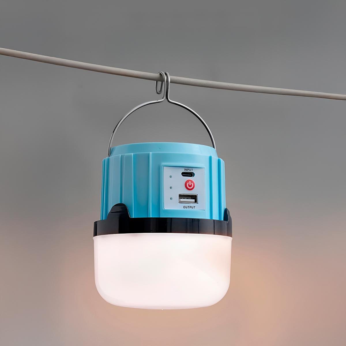Luminária Recarregável Estilo Lampião USB Solar Iluminação