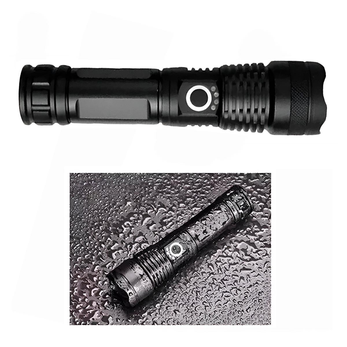 Lanterna Tática Militar LED T9 Potente Recarregável