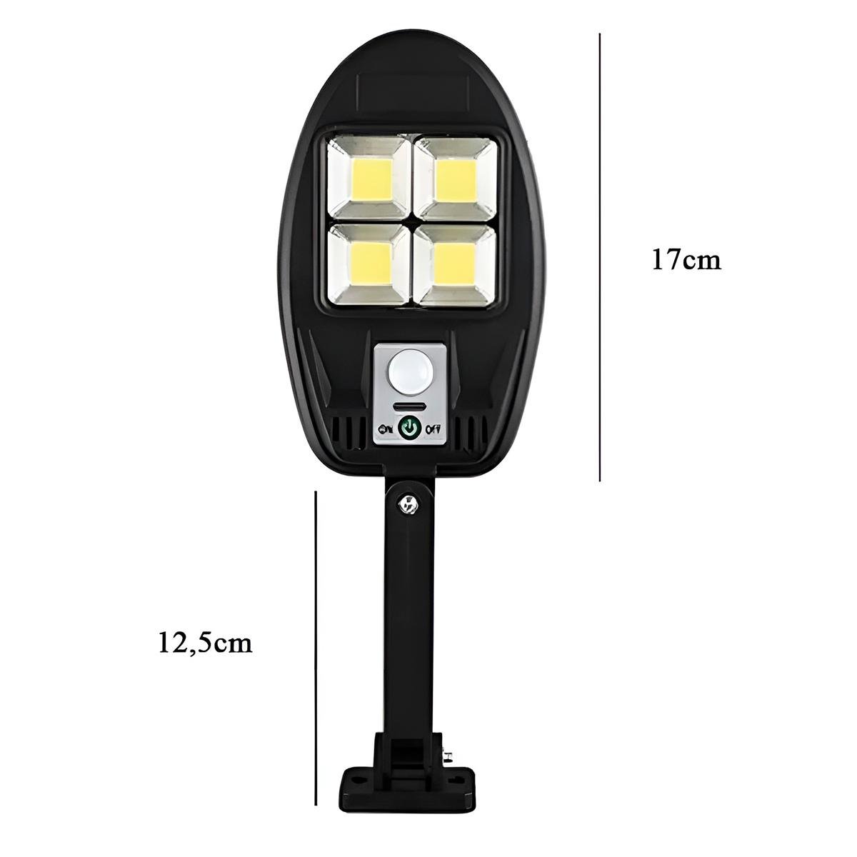 Luminária Lâmpada Solar LED com Sensor de Movimento