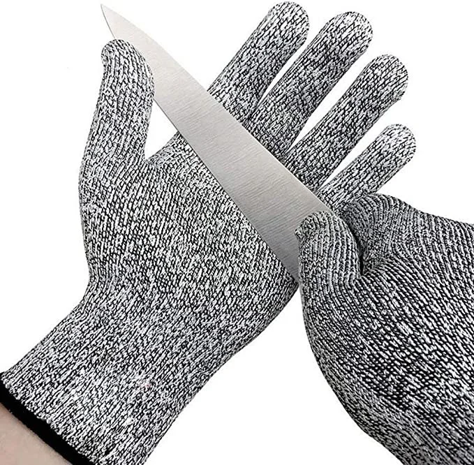 Kit 2 pares Luva Anti-Corte Cozinha Mecanico Nivel 5 CBRN07141